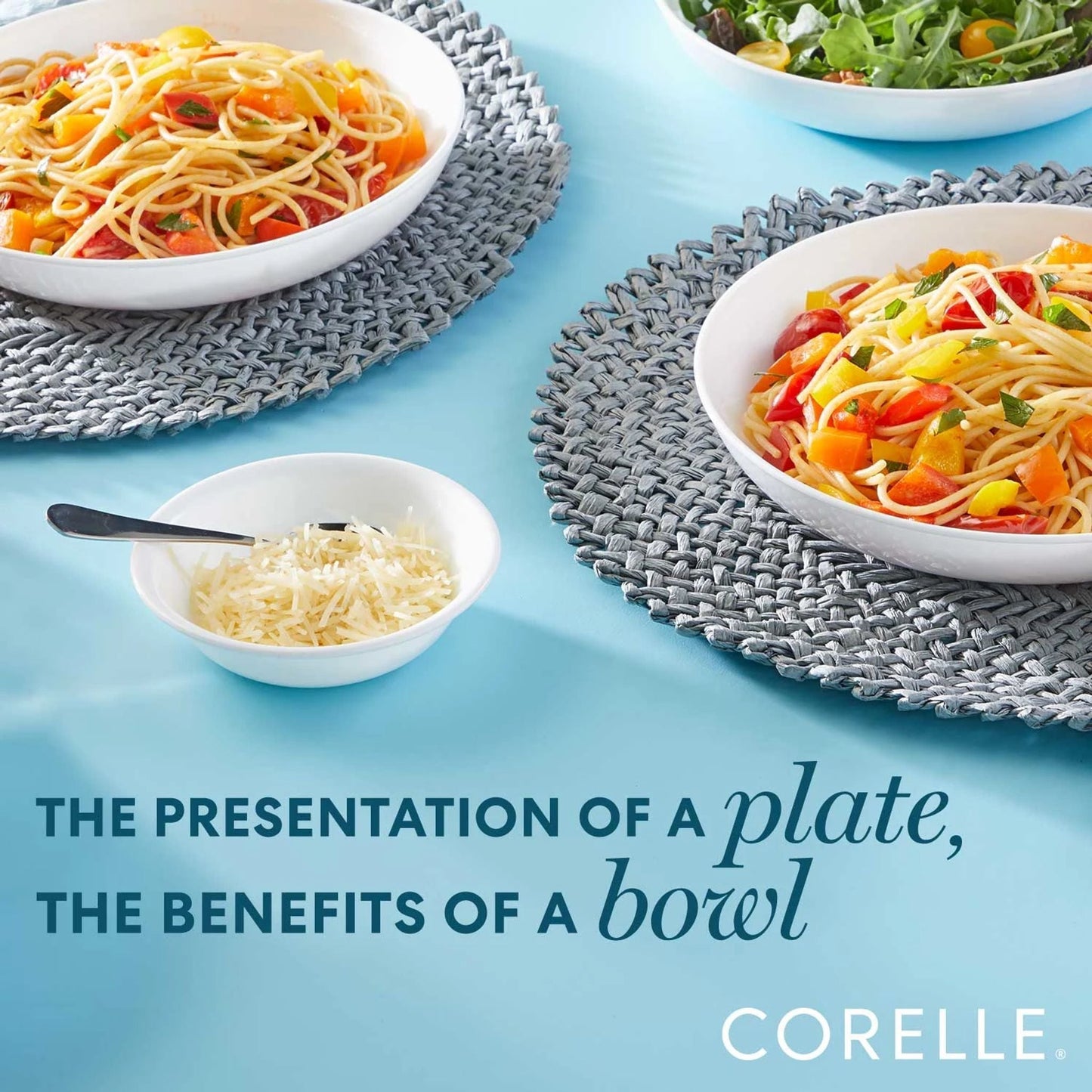 Corelle® Winter Frost White 30-ounce Versa Meal Bowls, 4-pack