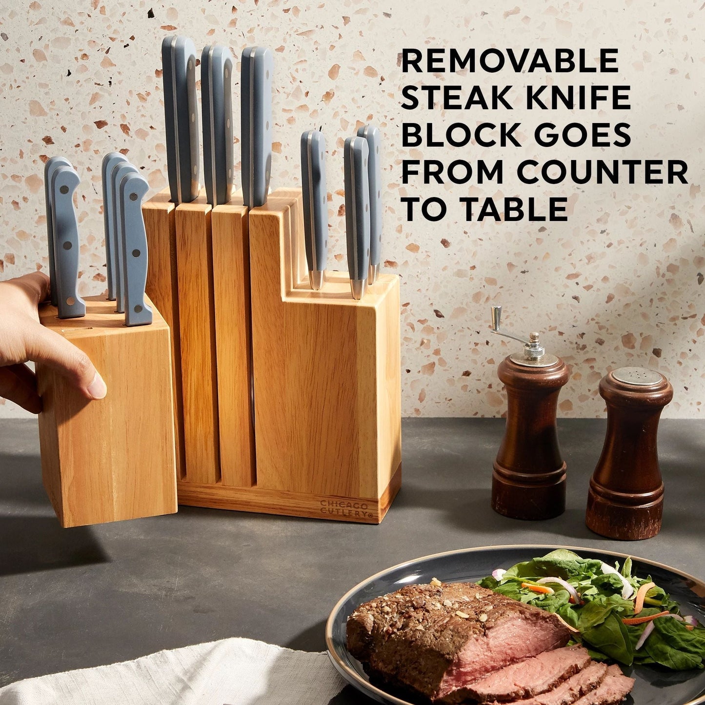 Chicago Cutlery® Halsted 14-piece Modular Block Set