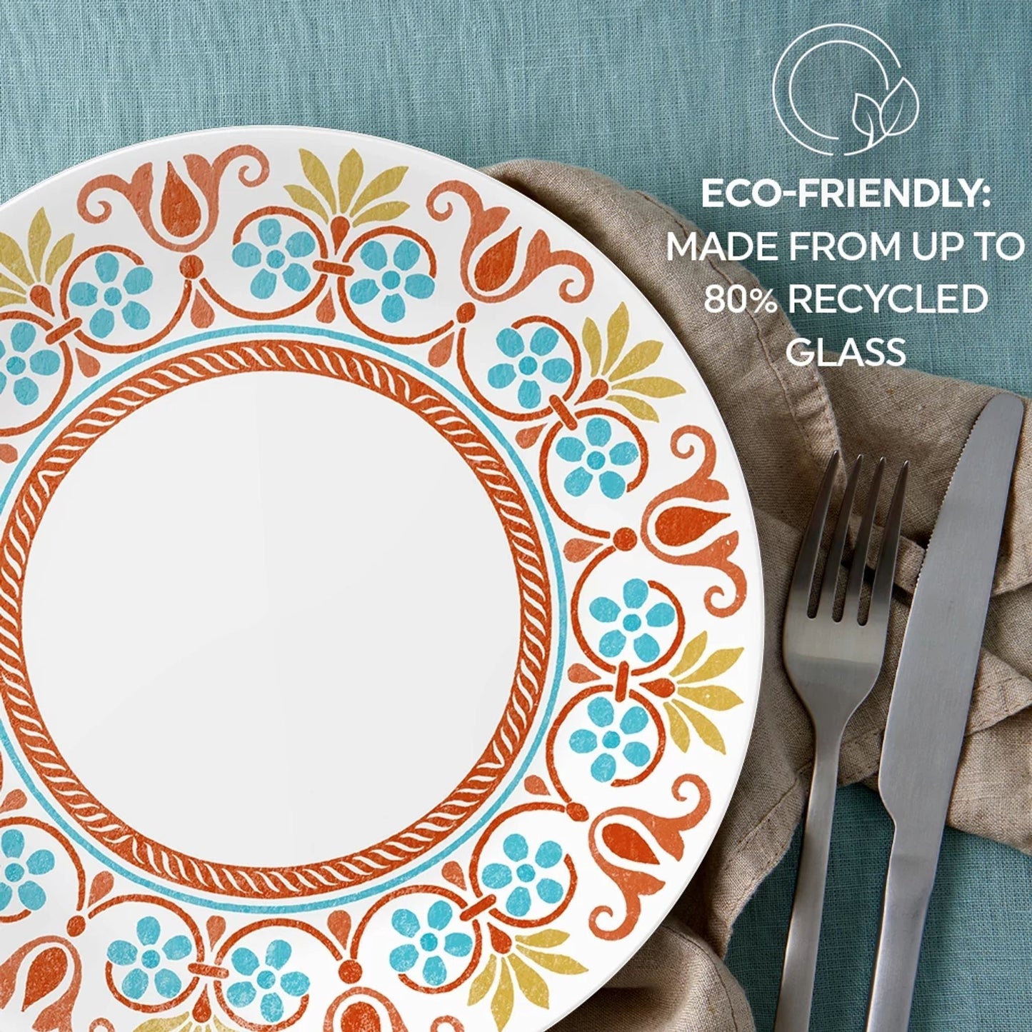 Corelle® Global Collection Terracotta Dreams 18-piece Dinnerware Set, Service for 6