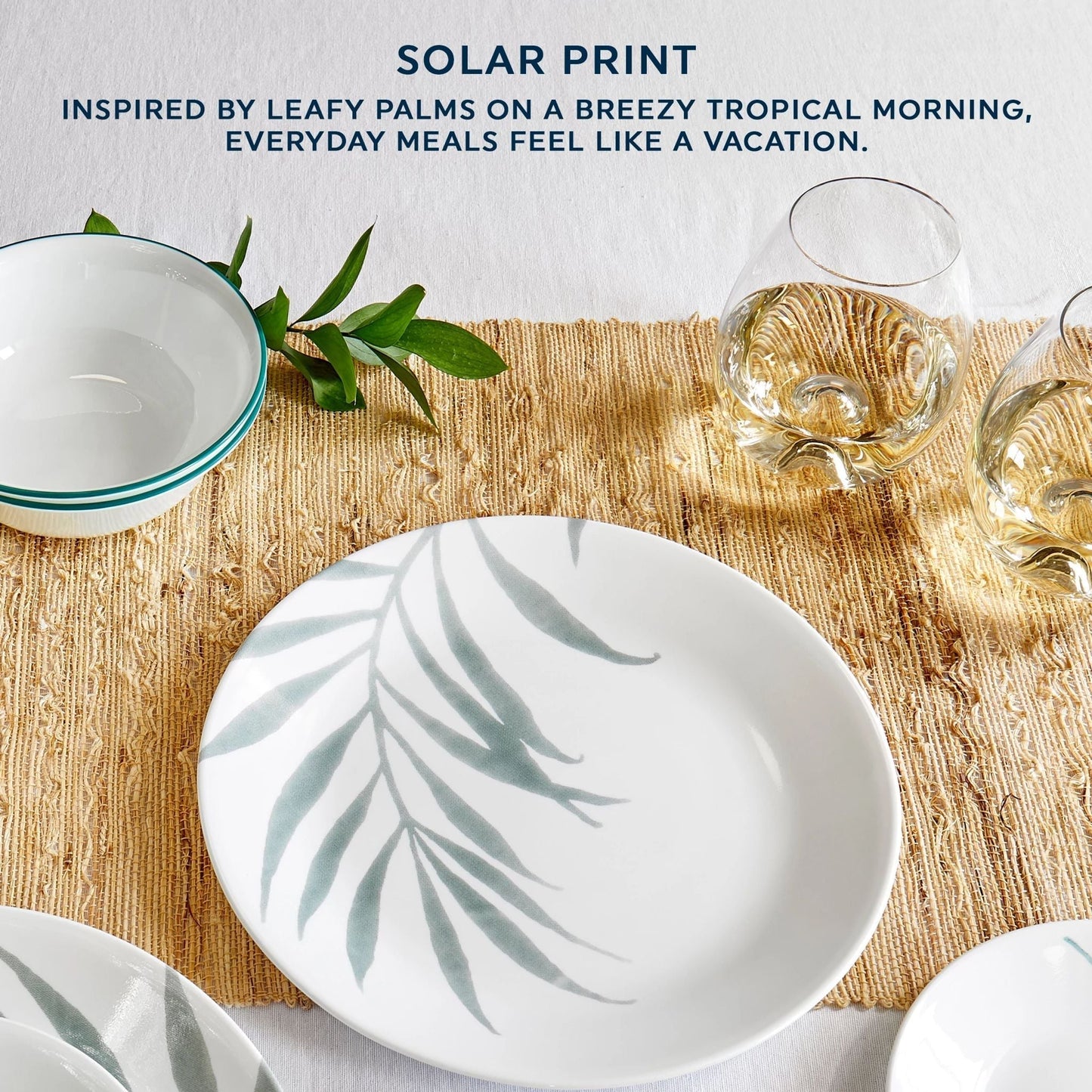 Corelle® Solar Print 18-piece Dinnerware Set, Service for 6, EXCLUSIVE