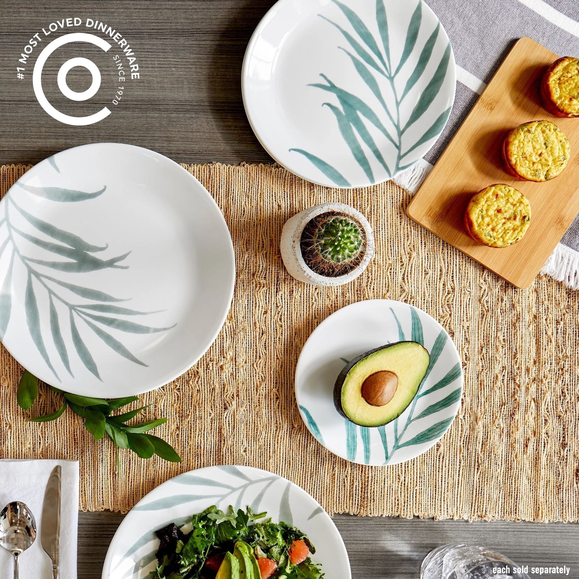 Corelle® Solar Print 8.5" Salad Plate, EXCLUSIVE