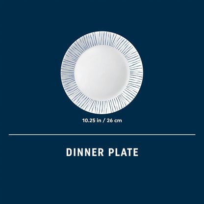 Corelle® Botanical Stripes 10.25" Dinner Plate, 6 pack
