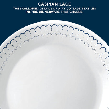 Corelle® Caspian Lace 66-piece Dinnerware Set, Service for 12