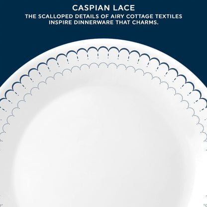 Corelle® Caspian Lace 18-piece Dinnerware Set, Service for 6