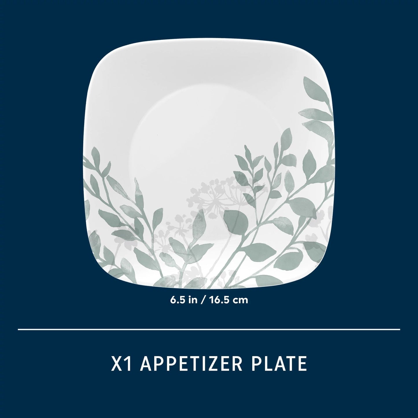 Corelle® Square Amalie 6.5" Appetizer Plate