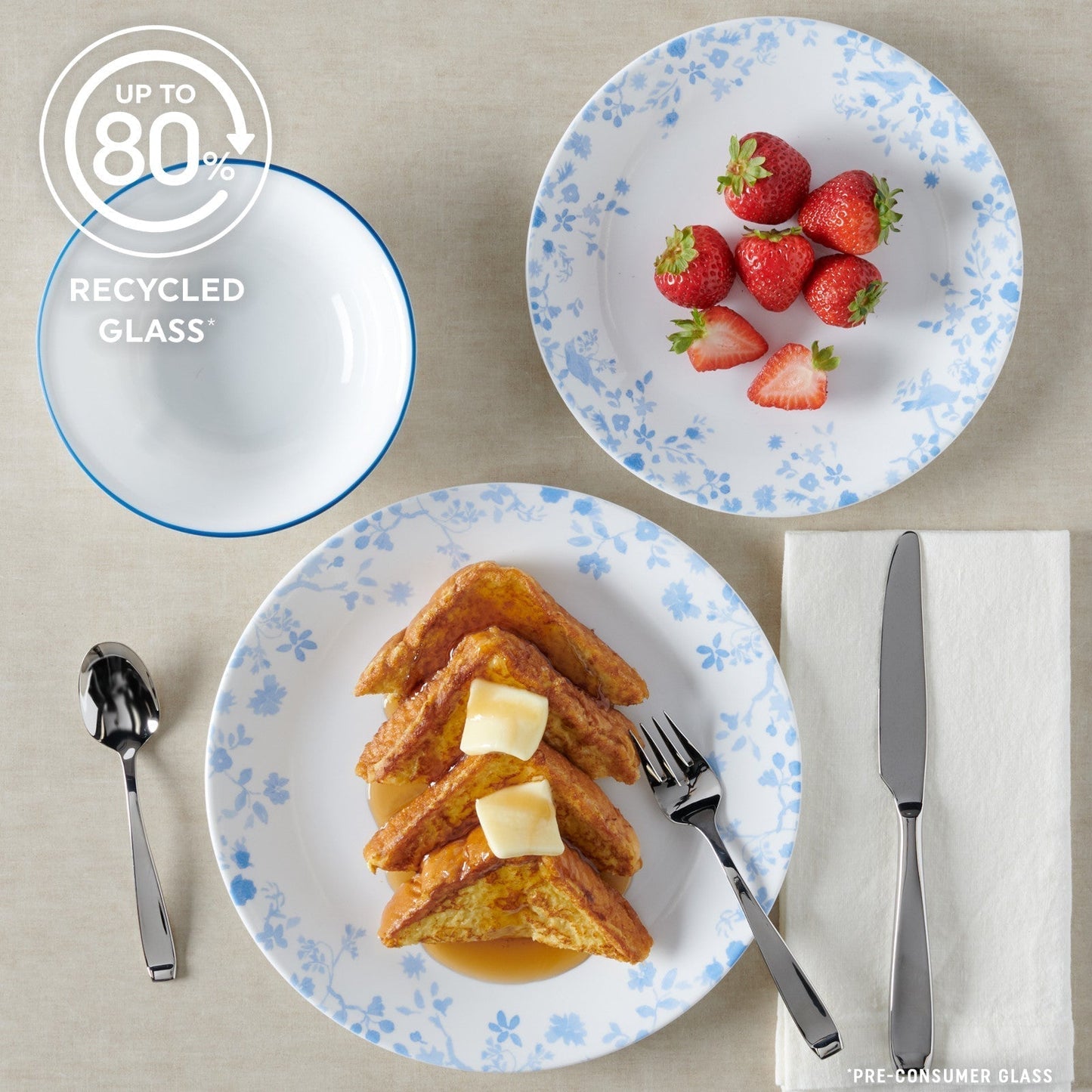 Corelle® Garden Song 12-piece Dinnerware Set, Service for 4